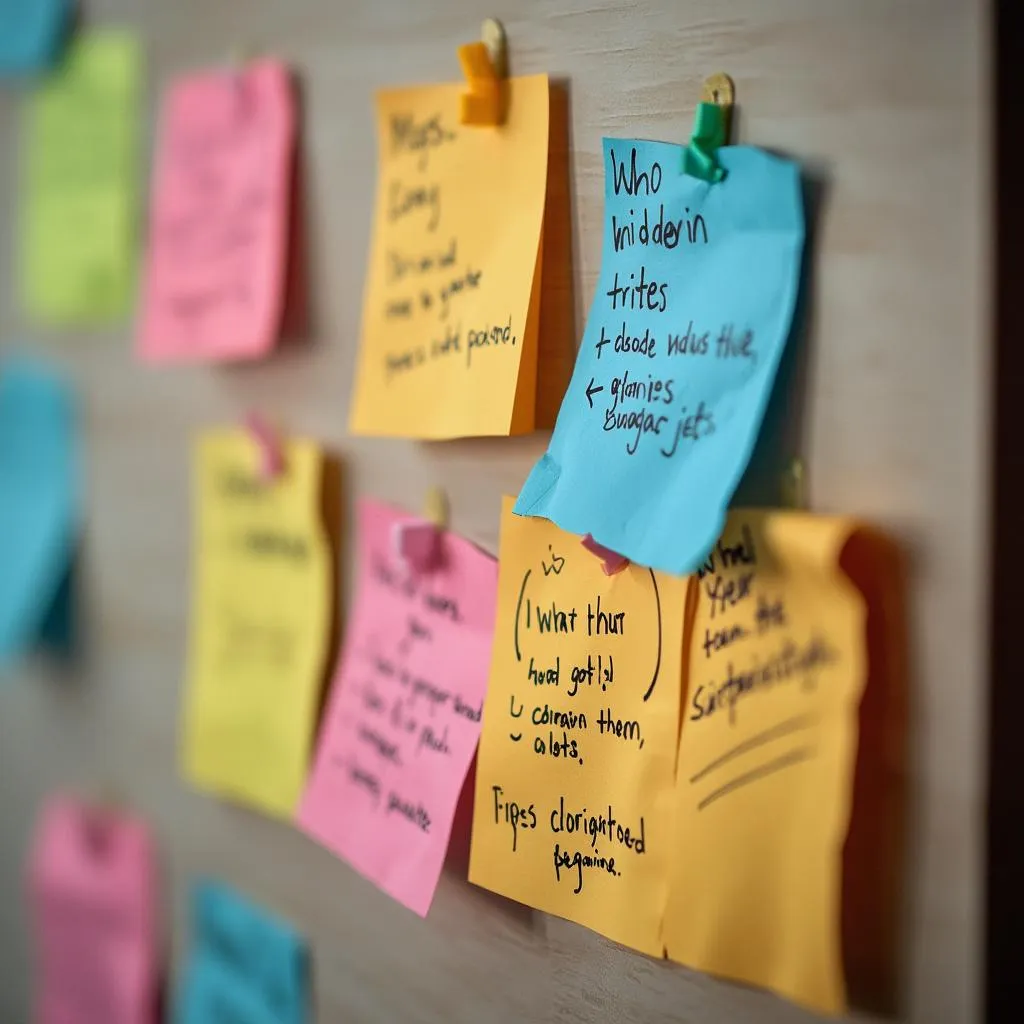 Brainstorming d'équipe créatif